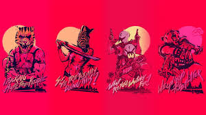 red hotline miami hd wallpaper