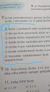 Które z podanych zdań są prawdziwe zad 9 z podręcznika str63Daje naj​ -  Brainly.pl