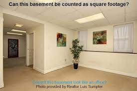 a basement be considered square footage