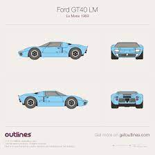 1964 ford gt40 le mans lm coupe