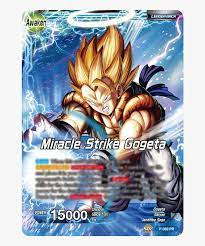 Super durable to survive even the fiercest battles you put them through. Dragon Ball Super Card Dragon Ball Super Gogeta Card Hd Png Download Kindpng