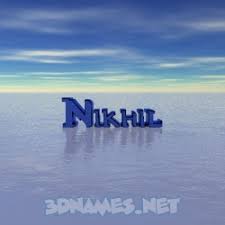 Add your names, share with friends. Nikhil As A 3d Wallpaper