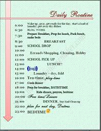 Make Daily Schedule Magdalene Project Org