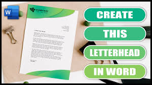 how to create a letterhead in word and