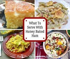 what to serve with honey baked ham
