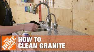 how to clean granite the