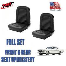 Front And Rear Seat Covers Black Vinyl