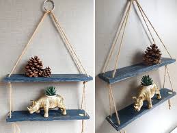 Wall Decor Rope Hanging Shelves