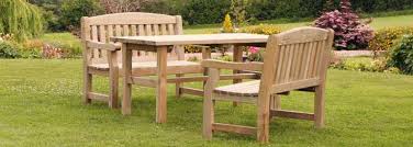Emily Table And 2 Bench Set Garden