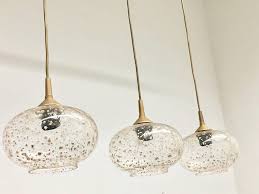 Rustic industrial pendant light, 3 lights industrial ceiling hanging light fixture chandelier. Lot Of Five Gold Flake Ball Glass Kitchen Island Pendant Lights For Sale At 1stdibs