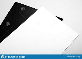 Blank Stationery Letterheads And Black Folder Stock Image
