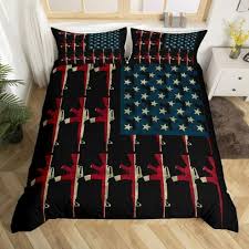 American Flag Comforter Cover Queen