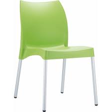 Vita Green Plastic Garden Chair Siesta