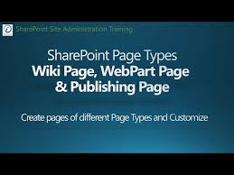 sharepoint 2016 tutorial page types