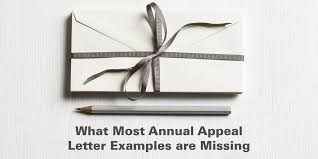 what most annual appeal letter exles