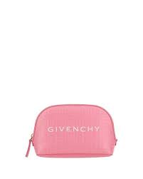 givenchy logo embossed makeup bag in