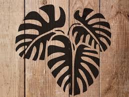 Tropical Leaves Stencil Art And Wall