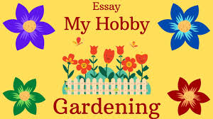 my hobby gardening essay you