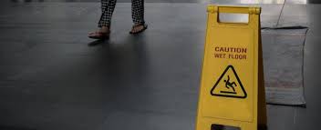 a wet floor sign can make a difference