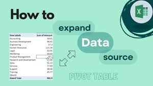 excel pivot table how to expand data