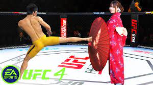 UFC4 Bruce Lee vs Rio Hamasaki EA Sports UFC 4 - Super Fight - YouTube