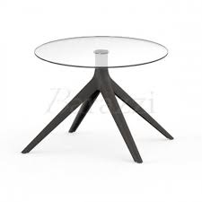 Outdoor Round Glass Side Table