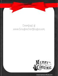 Christmas Border Letter Size Paper Merry Christmas And