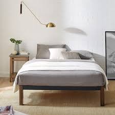 mainstays metal bed frame with wood