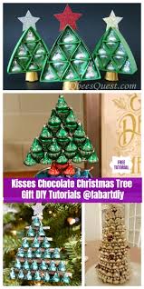 kiss chocolate christmas tree gift package