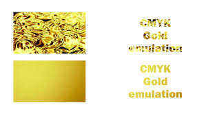 emulating a gold effect in cmyk the