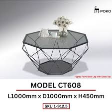 Coffee Table Ct608 Made Of Steel Leg