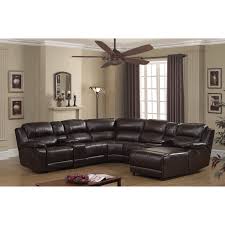 brown bonded leather sectional sofa