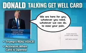 Amazon Com Talking Trump Get Well Card Wishes A Speedy Recovery