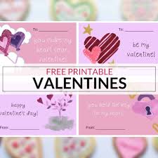 Just perfect for classroom valentines! Free Printable Valentine Cards 4 Fun Designs It Is A Keeper