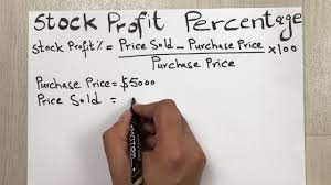 calculate stock profit percene