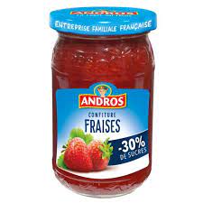 Confiture allge fraises ANDROS  Le pot de 350g  Prix Carrefour