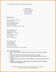 How To List References Resume For Listing References On Resume