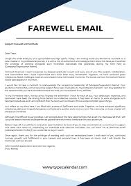 free printable farewell email templates