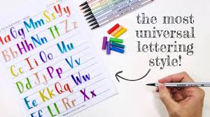 easy hand lettering alphabet style for