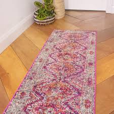 fuschia pink hallway runner rugs extra