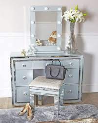 Grey Tinted Glass Dressing Table Zurleys