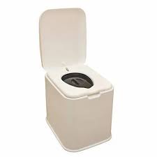 Closed Front White Portable Toilet Seat