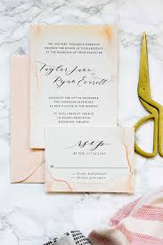 subtle watercolor wedding invitations