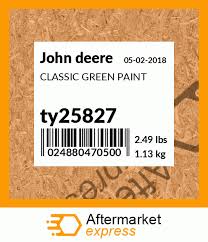 Ty25827 Classic Green Paint Fits John