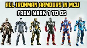 all ironman armours in mcu mark 1 to
