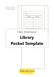 Printable Library Card Template Free Download Tortagialla
