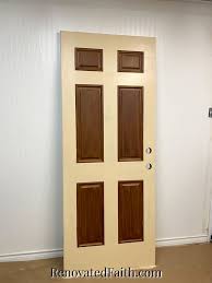 How To Paint A Door To Look Like Wood