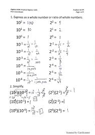 Algebra 1 Worksheets Easy Hard Science