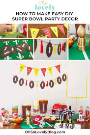 diy superbowl party decor easy and