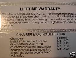 Rico Royal Metalite Baritone Chamber Facing Info The